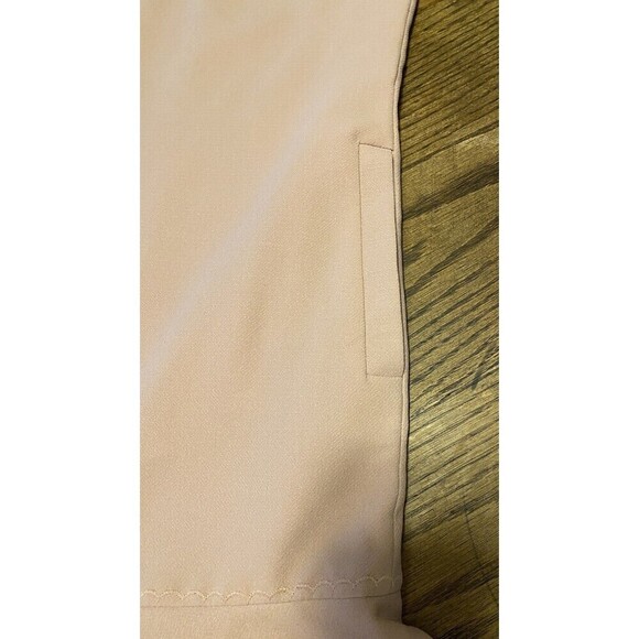 Elise Dress Size Small Flounce Ruffle Sleeveless Zip Pink Midi w/Pockets - Picture 7 of 10